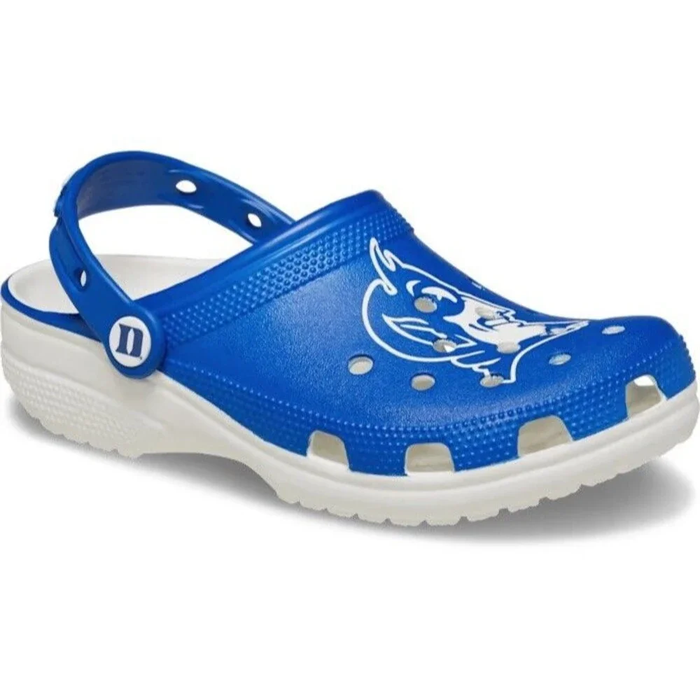 Duke University Blue‎ Devils Crocs Classic Clogs For Men and Women Size M8/W10
